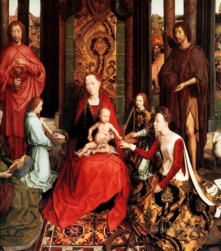 聖カタリナの結婚 オランダのハンス・メムリンク Oil Paintings